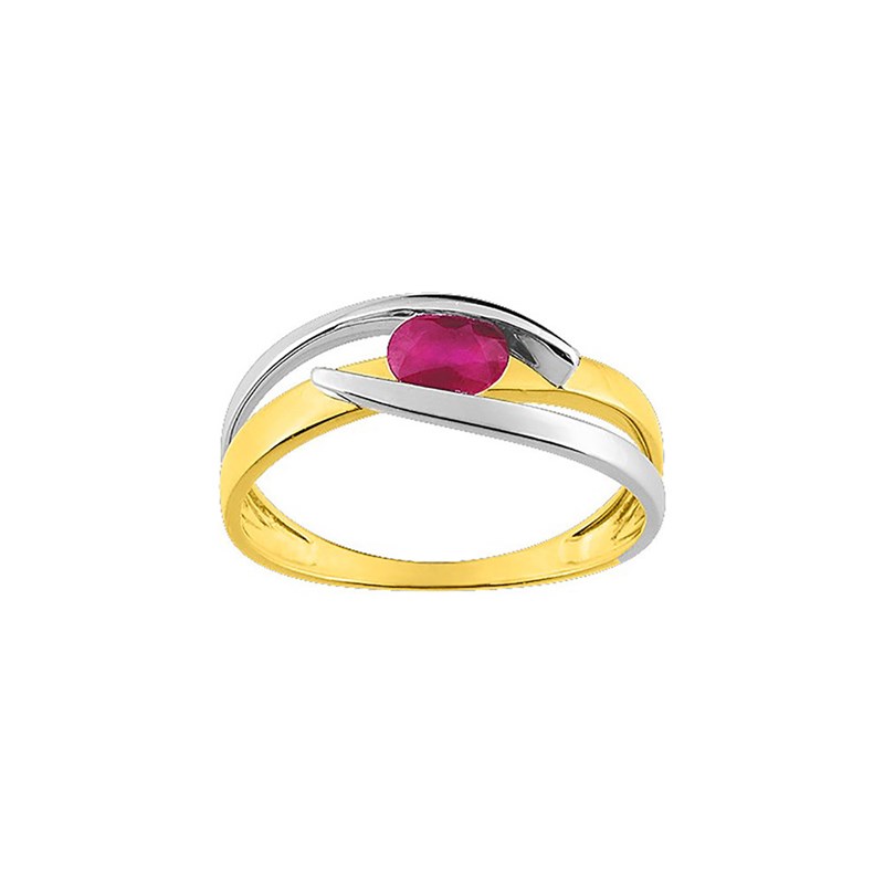 Bague femme - Rubis - Or 18 Carats