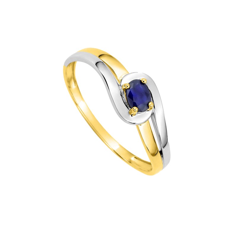 Bague femme - Saphir - Or 18 Carats - vue 2