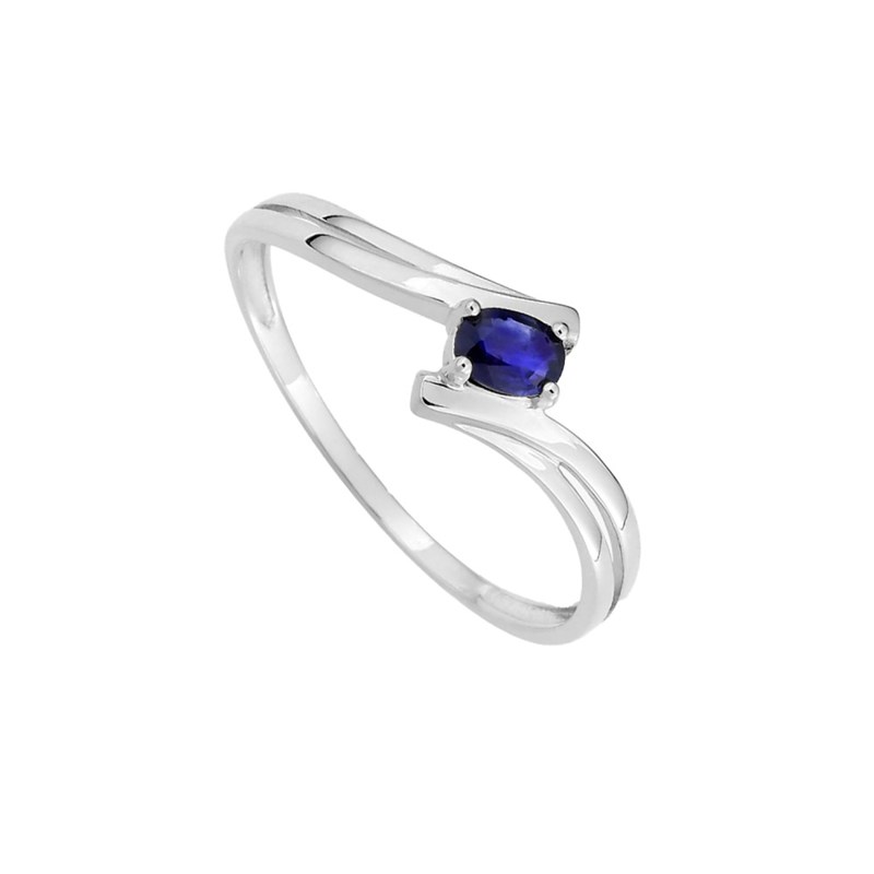 Bague femme - Saphir - Or 18 Carats - vue 2