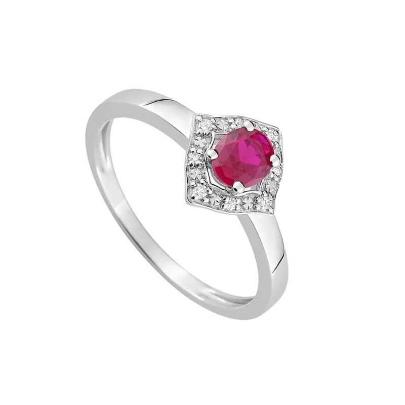 Bague femme - Rubis - Or 18 Carats - vue 2