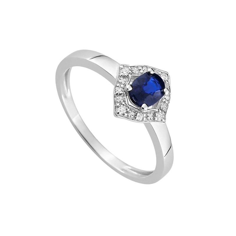 Bague femme - Saphir - Or 18 Carats - vue 2