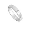 Bague Mixte - Or 18 Carats - Diamant 0,02 Carats - vue V2