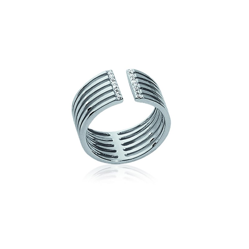 Bague Femme - Argent 925 - Oxyde de zirconium - vue 2