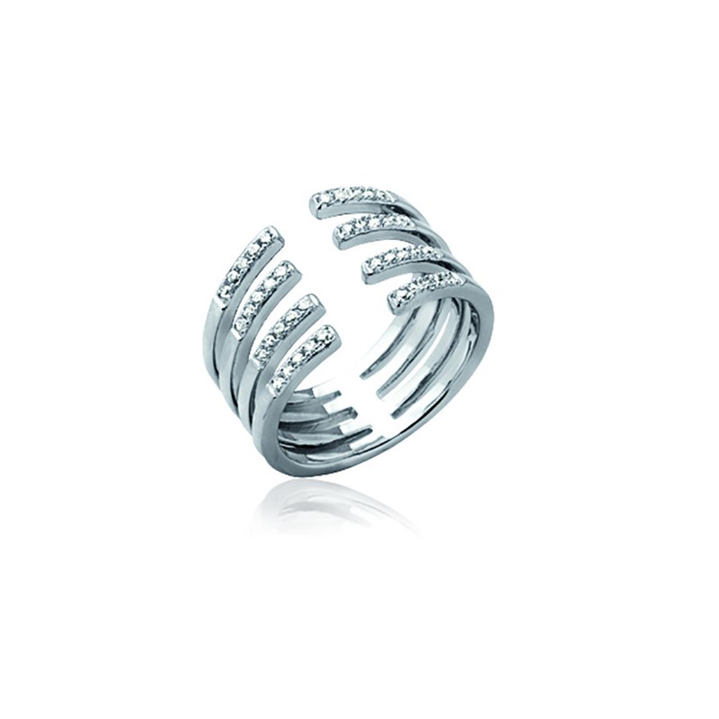 Bague Femme - Argent 925 - Oxyde de zirconium - vue 2