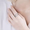 Bague Femme - Argent 925 - Oxyde de zirconium - vue V3