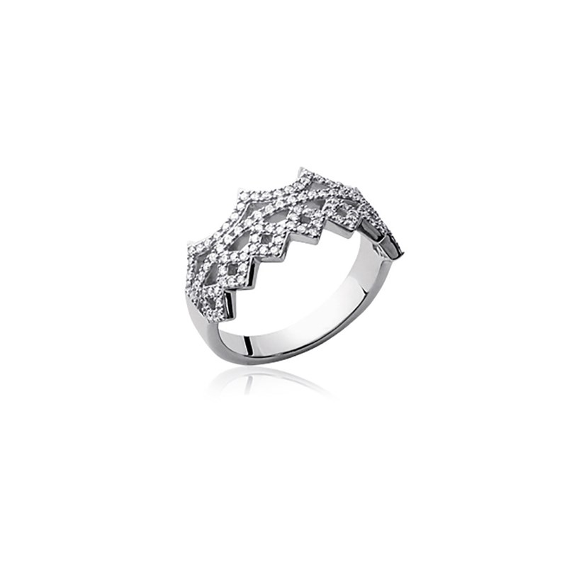 Bague Femme - Argent 925 - Oxyde de zirconium - vue 2