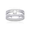 Bague Femme - Argent 925 - Oxyde de zirconium - vue V1