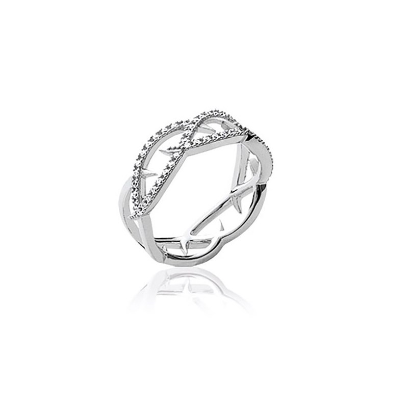 Bague Femme - Argent 925 - Oxyde de zirconium - vue 2