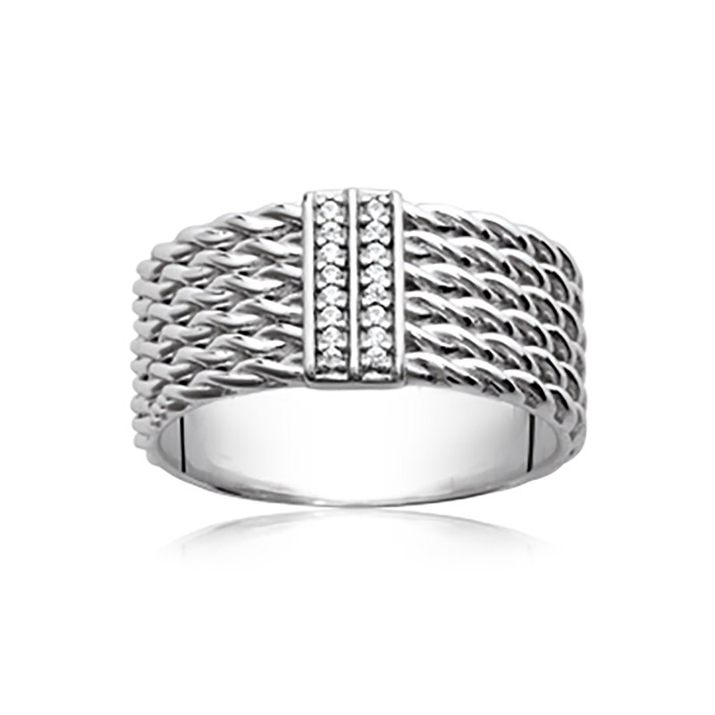 Bague Femme - Argent 925 - Oxyde de zirconium