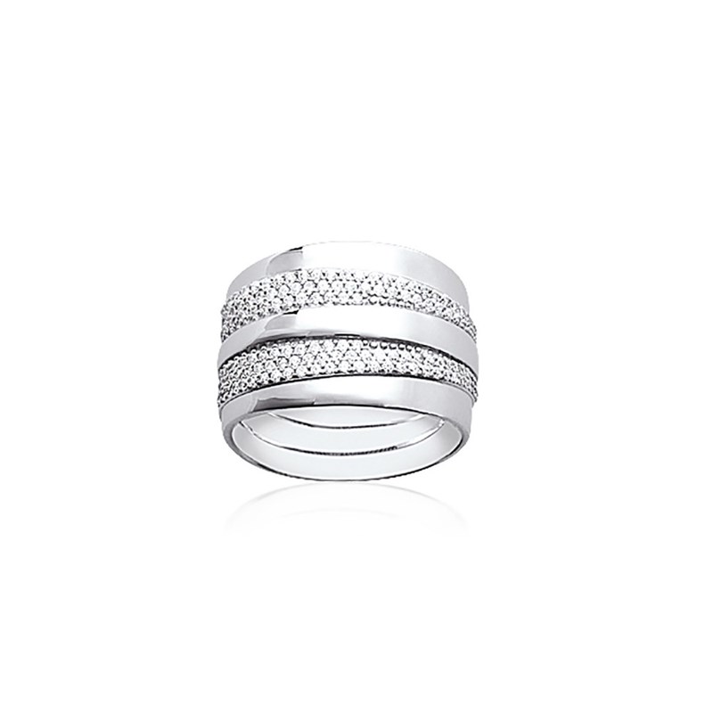 Bague Femme - Argent 925 - Oxyde de zirconium