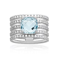 Bague Femme - Argent 925 - Oxyde de zirconium