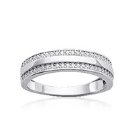 Alliance Femme - Argent 925 - Oxyde de zirconium