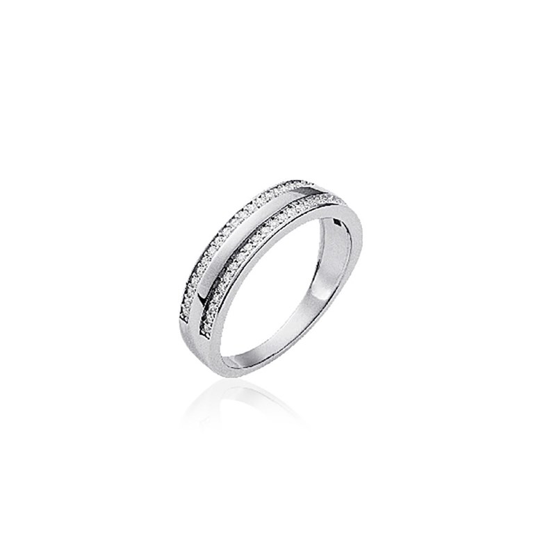 Alliance Femme - Argent 925 - Oxyde de zirconium - vue 2