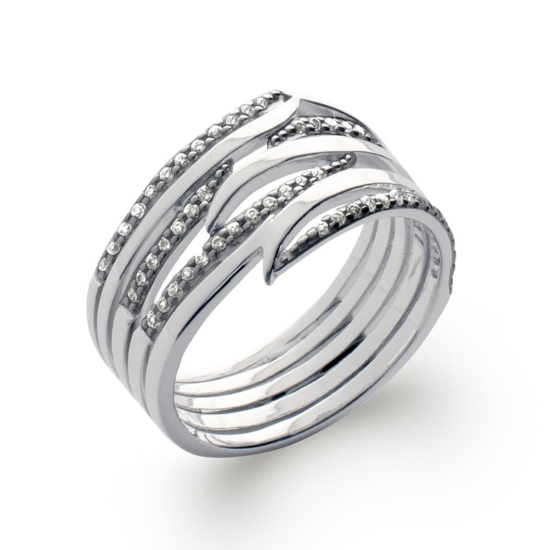 Bague Femme - Argent 925 - Oxyde de zirconium - vue 2