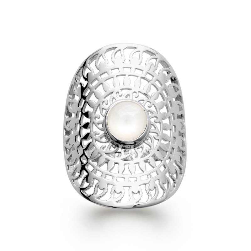 Bague Femme - Argent 925 - Pierre de lune