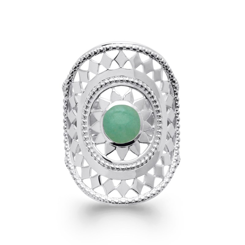 Bague Femme - Argent 925 - Aventurine