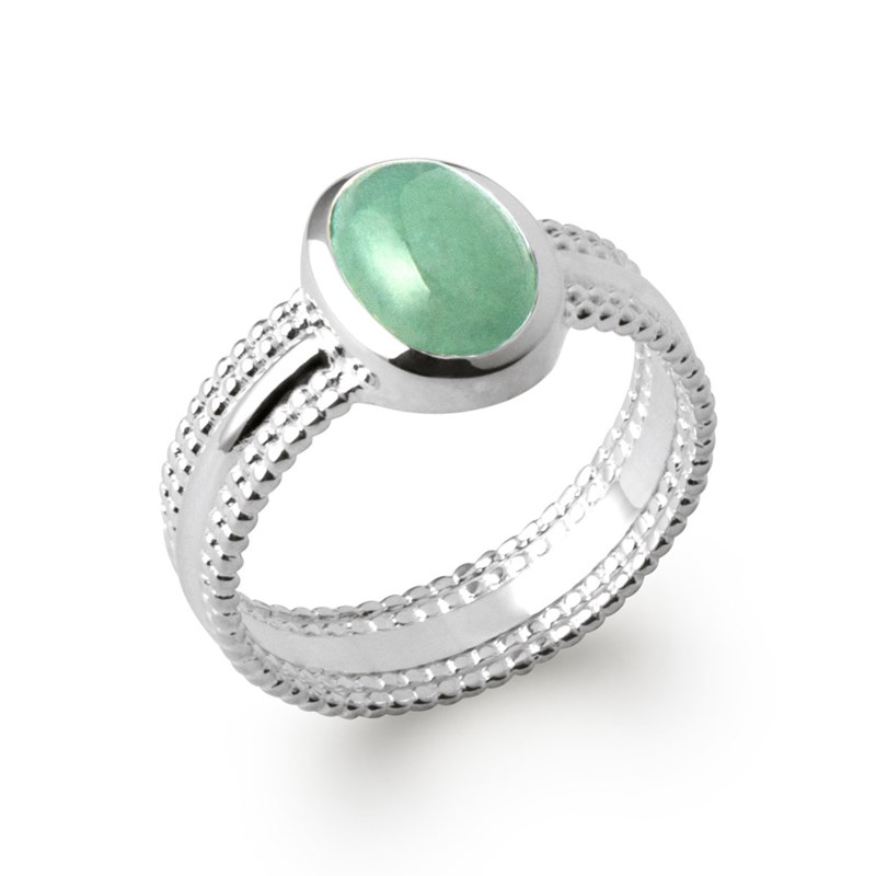 Bague Femme - Argent 925 - Aventurine - vue 2