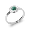 Bague Femme - Argent 925 - Malachite - vue V2