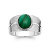 Bague Femme - Argent 925 - Malachite - vue V1