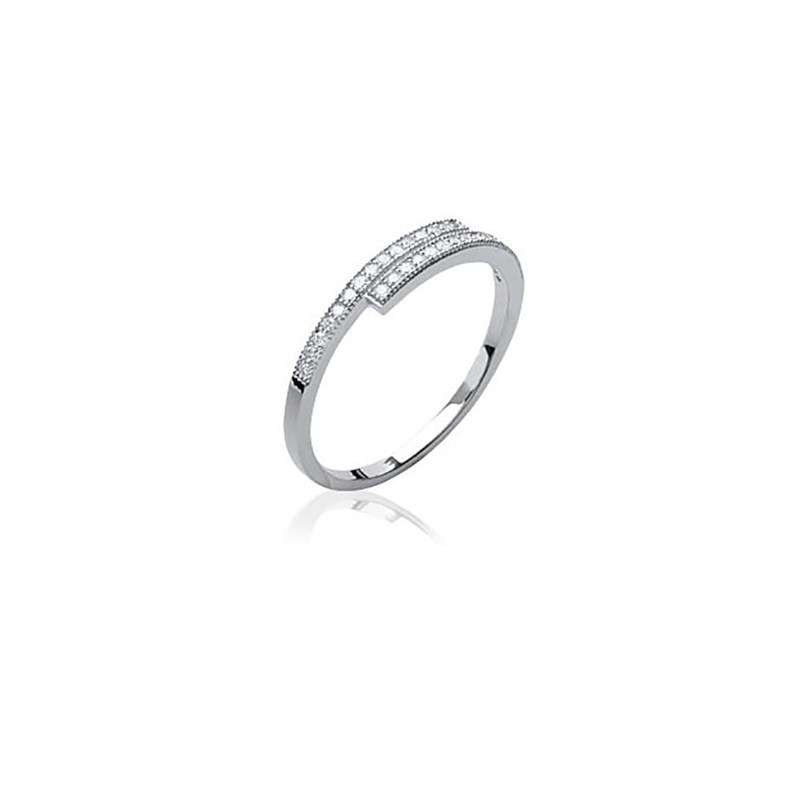 Bague Femme - Argent 925 - Oxyde de zirconium - vue 2