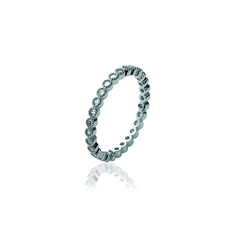 Bague Femme - Argent 925 - Oxyde de zirconium - vue 2