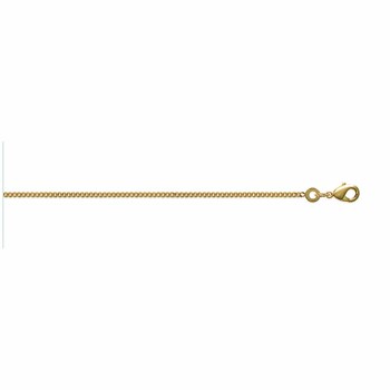 Gemengde ketting - Verguld - Bochtketting - Breedte: 1,6 mm - Lengte: 60 cm