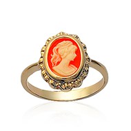 Bague Femme - Plaqué Or - Résine