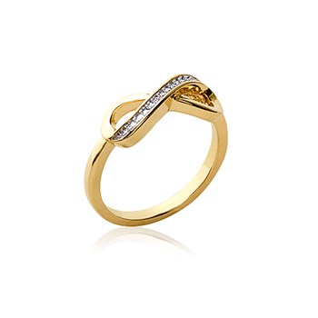Bague Femme - Plaqué Or - Oxyde de zirconium