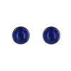 Boucles d'Oreilles Clou Argent 925 et Perles de Lapis Lazuli 8 mm - vue V2