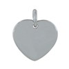 Pendentif Acier Grand Coeur - vue V1