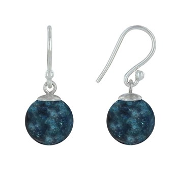 Boucles d'Oreilles Argent 925 Billes d'Apatite