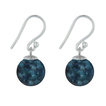 Boucles d'Oreilles Argent 925 Billes d'Apatite