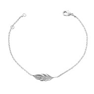 Bracelet plume Argent 925 Rhodié