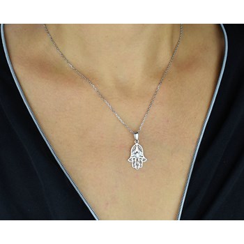 Fatma's handketting zirkoniumoxide Zilver 925 Gerhodineerd