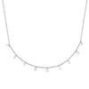 Collier pampilles oxydes de zirconium Argent 925 Rhodié - vue V1