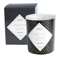 Bougie Bijou Collier doré - Parfum Balade en forêt - 40h