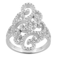 Bague femme - Oxyde de zirconium - Argent 925