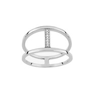 Bague femme - Oxyde de zirconium - Argent 925