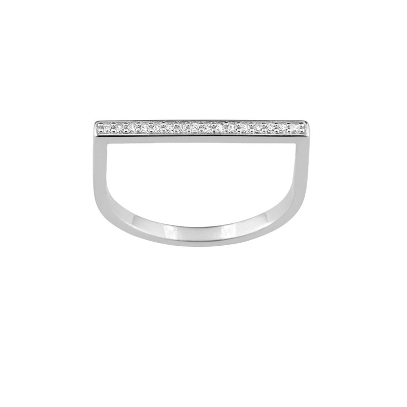 Bague femme - Oxyde de zirconium - Argent 925