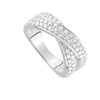 Bague femme - Oxyde de zirconium - Argent 925 - vue V2