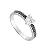 Bague femme - Oxyde de zirconium - Argent 925 - vue V2