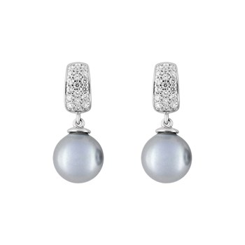 Boucles d'oreilles perle femme - Argent 925