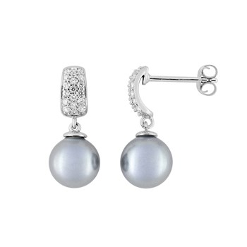 Boucles d'oreilles perle femme - Argent 925