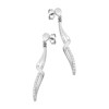 Boucles d'oreilles pendantes femme - Argent 925 - vue V2