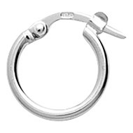 Créoles Femme - Argent 925 - Largeur : 10 mm