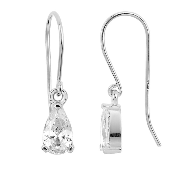 Boucles d'oreilles femme - Oxyde de zirconium - Argent 925