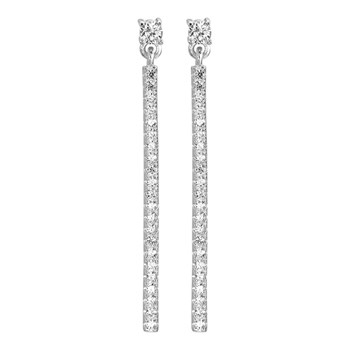 Women's earrings - Zirconium oxide - Silver 925