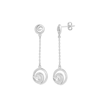 Women's earrings - Zirconium oxide - Silver 925