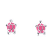 Boucles d'oreilles Enfant - Argent 925 - Tortue