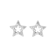 Boucles d'oreilles Enfant - Oxyde de zirconium - Argent 925 - Etoile